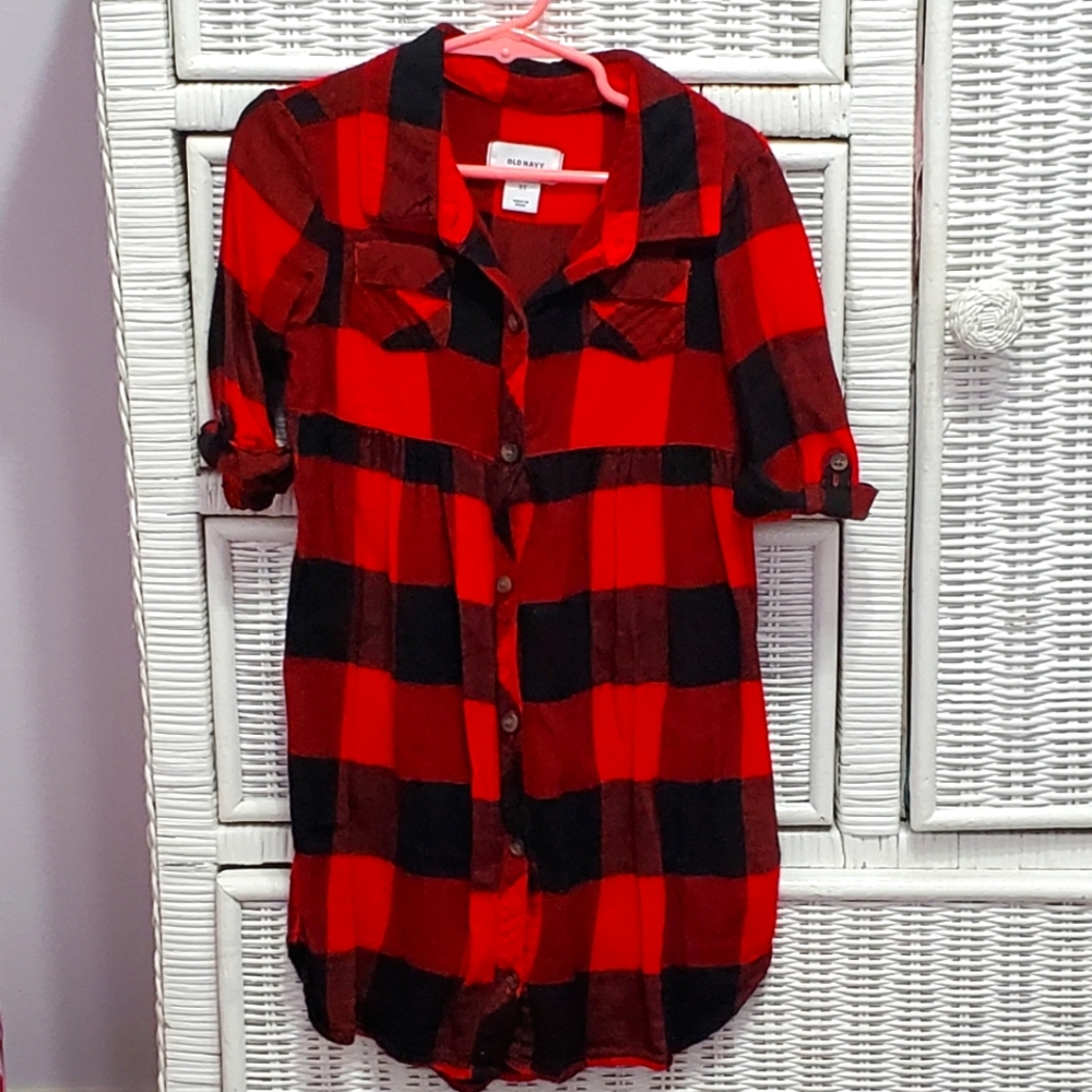 Old Navy Flannel Dress Size 5